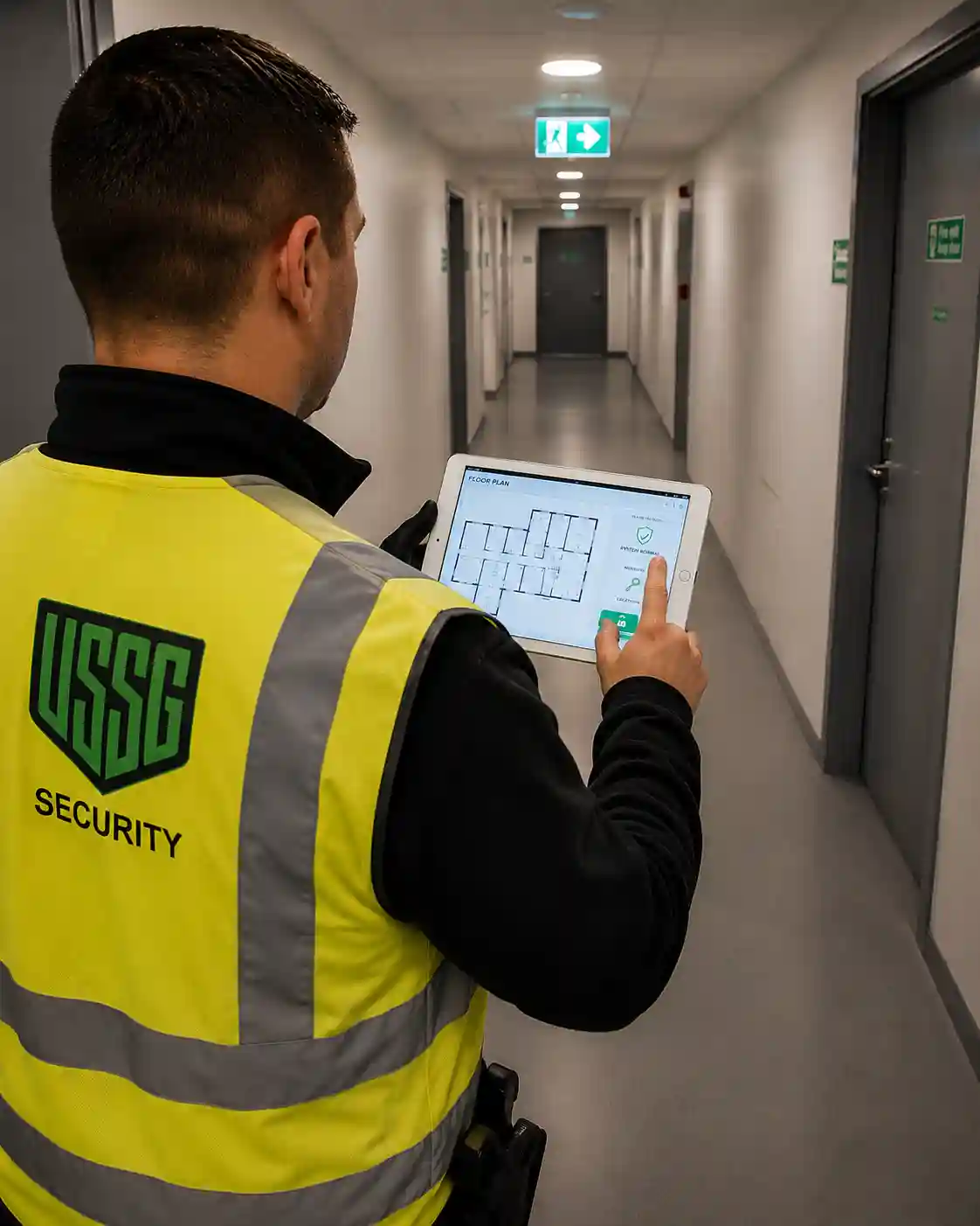 Officer carrying out a site inspection
