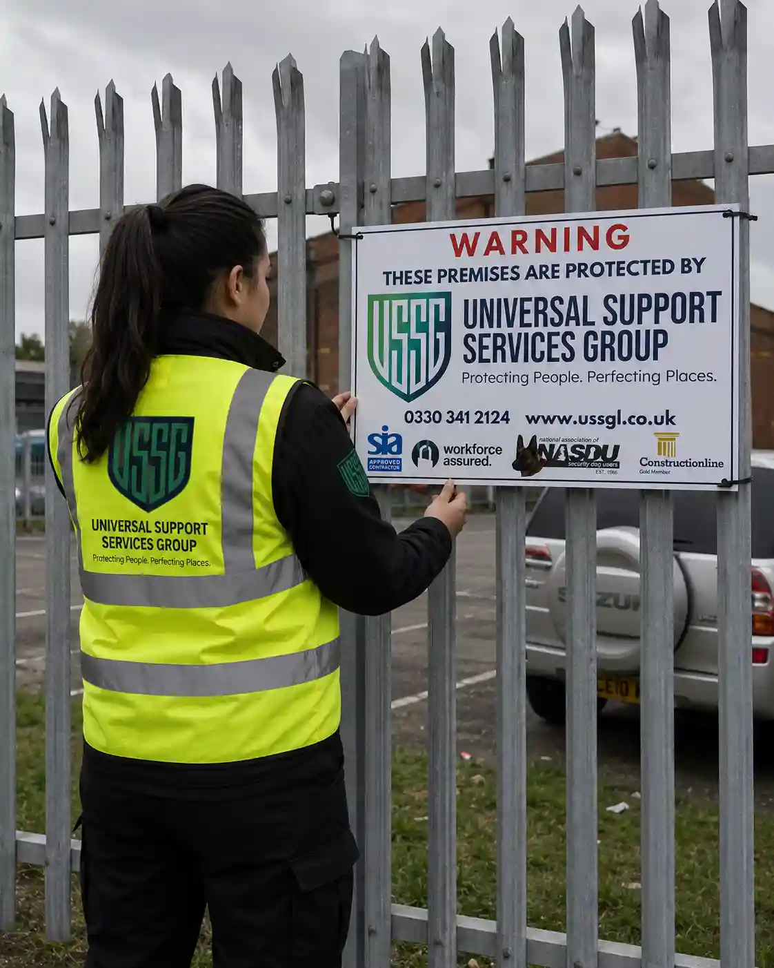 Officer carrying out a property inspection