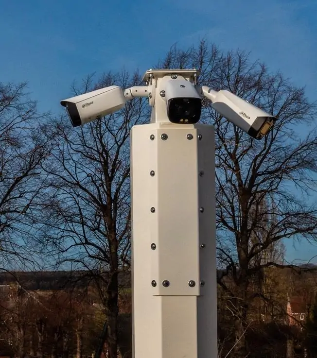 Multi-camera CCTV Solutions UK system with ANPR installed for site security