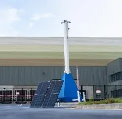 Solar powered CCTV monitoring system for UK construction site