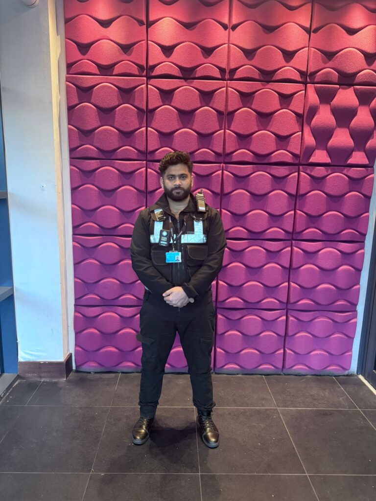 Security guarding services Manchester UK – professional USSG security officer on site