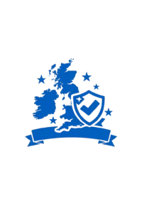 Trusted UK security company icon with nationwide protection coverage