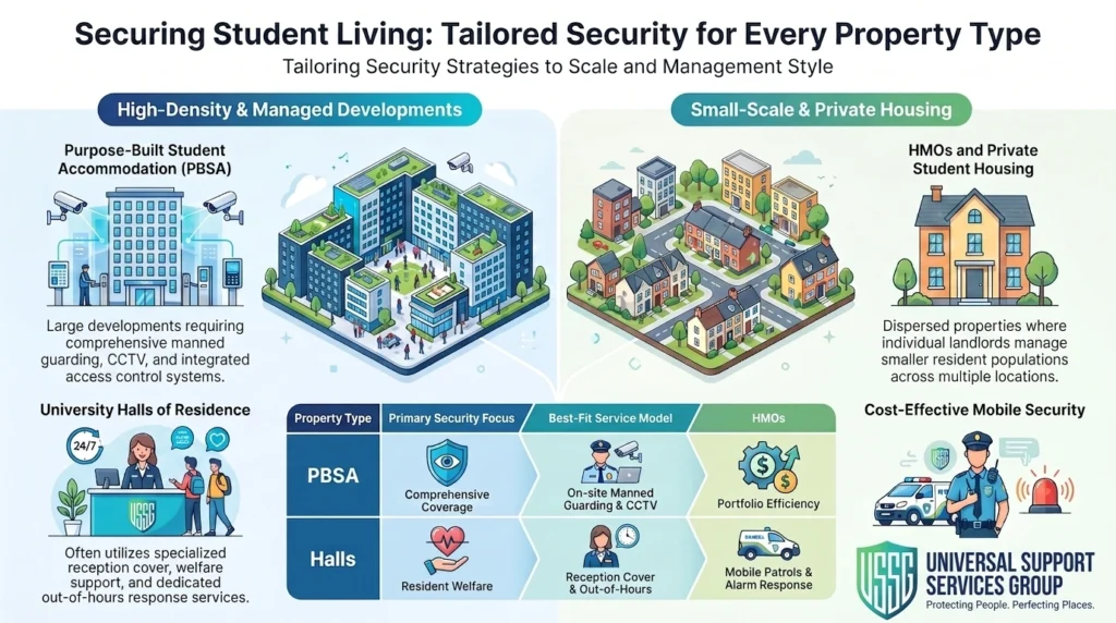 student accommodation security UK
