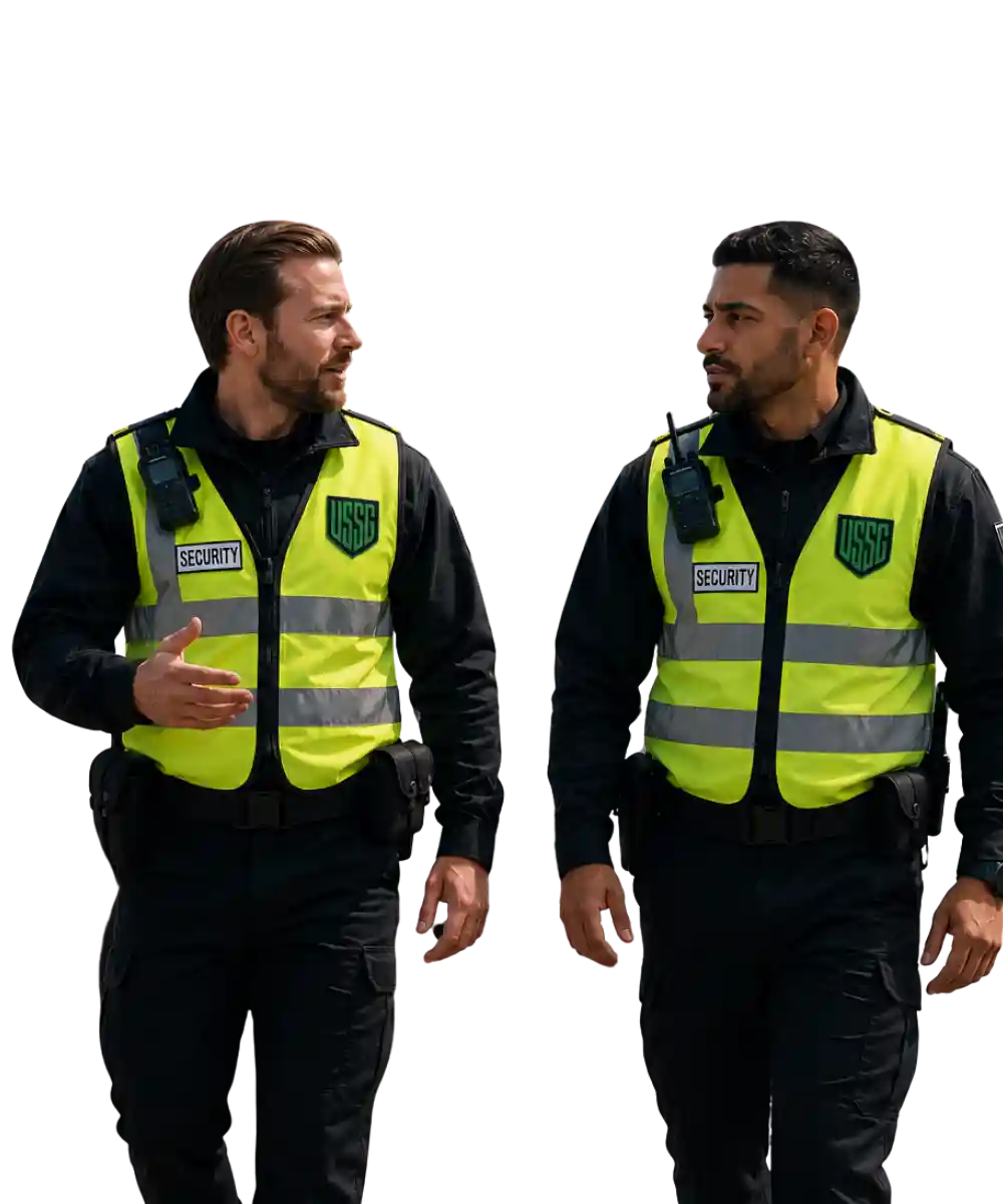 USSG security officers providing professional security services across the UK