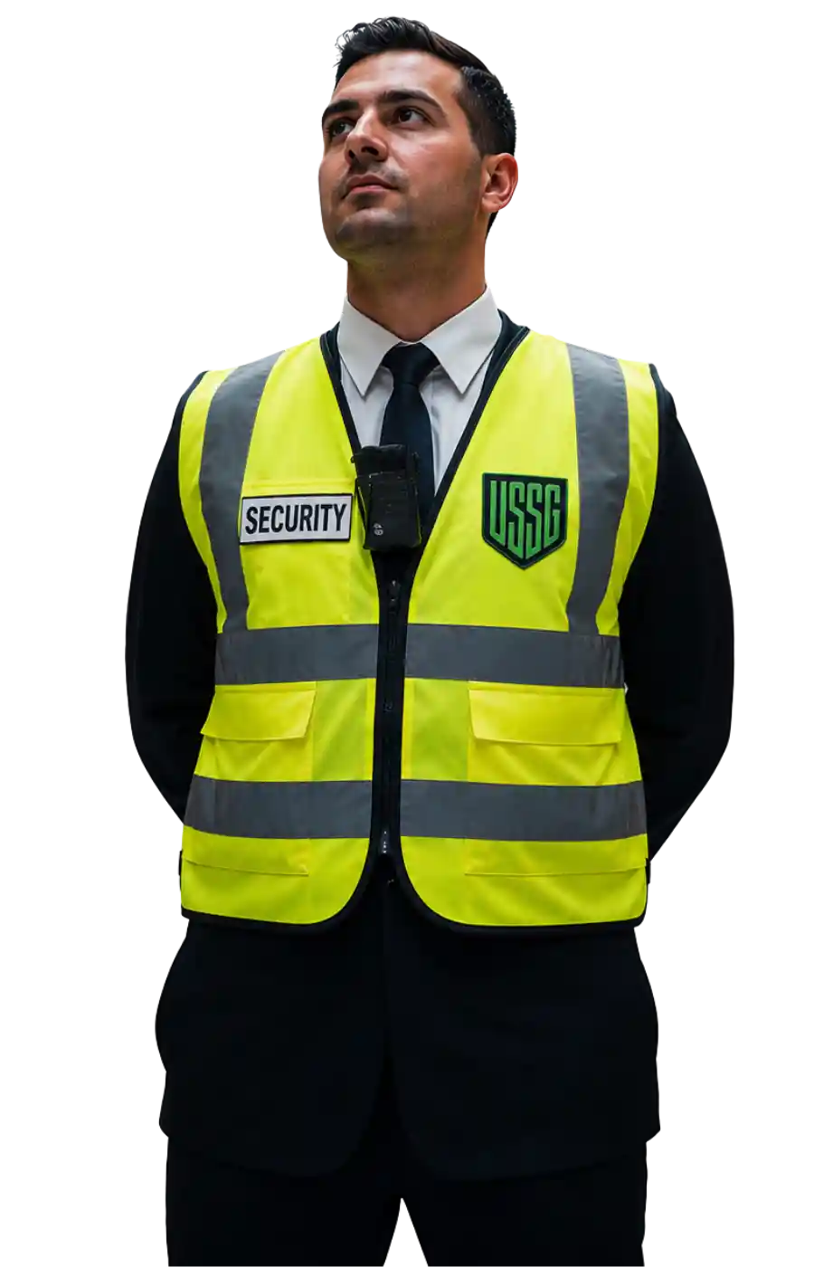 USSG security officer representing professional security services in the UK